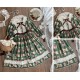 Miss Point Forest Picture Book 3.0 Lantern Sleeve Short and Long Sleeve OP(Reservation/3 Colours/Full Payment Without Shipping)